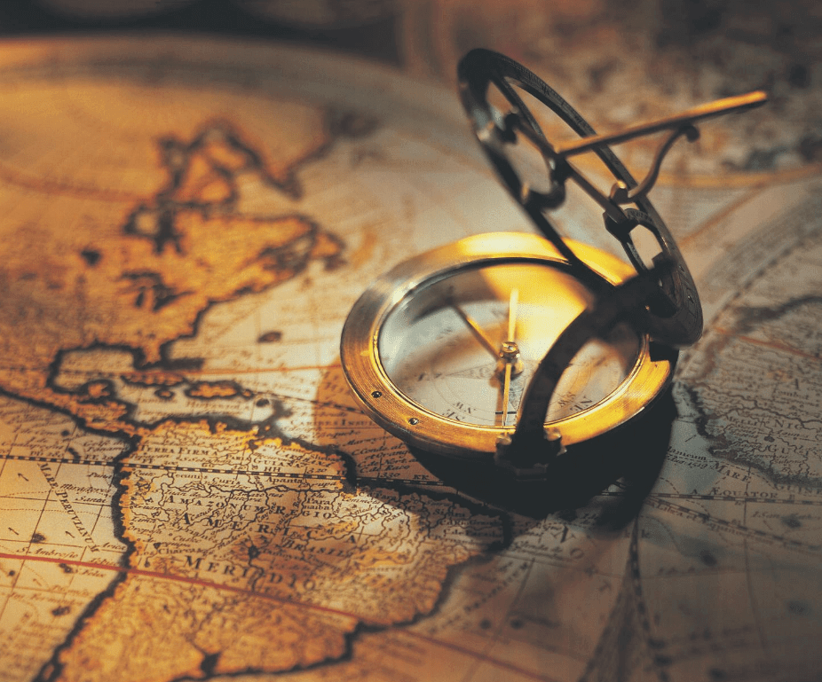 particuliers-boussole sur map monde