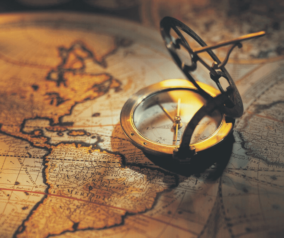 particuliers-boussole sur map monde